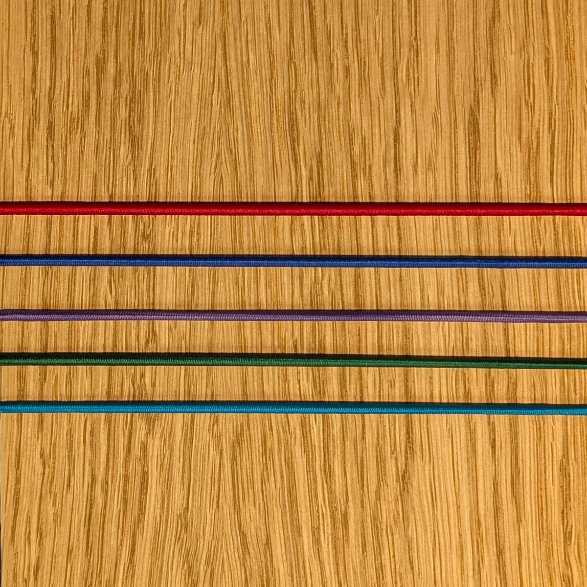 Grünes Zusatzband für das Questlog auf dem Holzdeckel