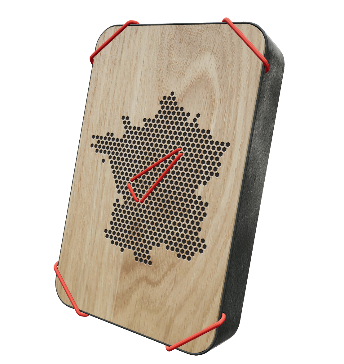 Andenken, Souvenirs und Mitbringsel mit dem Frankreich-Questlog aufbewahren. Wandschmuck, Dekoration und das perfekte Geschenk für Reiseliebhaber.