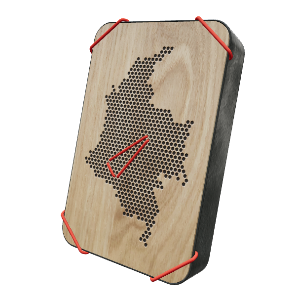 Andenken, Souvenirs und Mitbringsel mit dem Kolumbien-Questlog aufbewahren. Wandschmuck, Dekoration und das perfekte Geschenk für Reiseliebhaber.