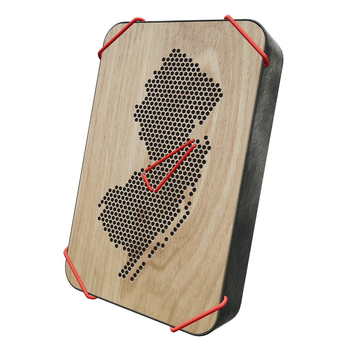 Andenken, Souvenirs und Mitbringsel mit dem New Jersey-Questlog aufbewahren. Wandschmuck, Dekoration und das perfekte Geschenk für Reiseliebhaber.