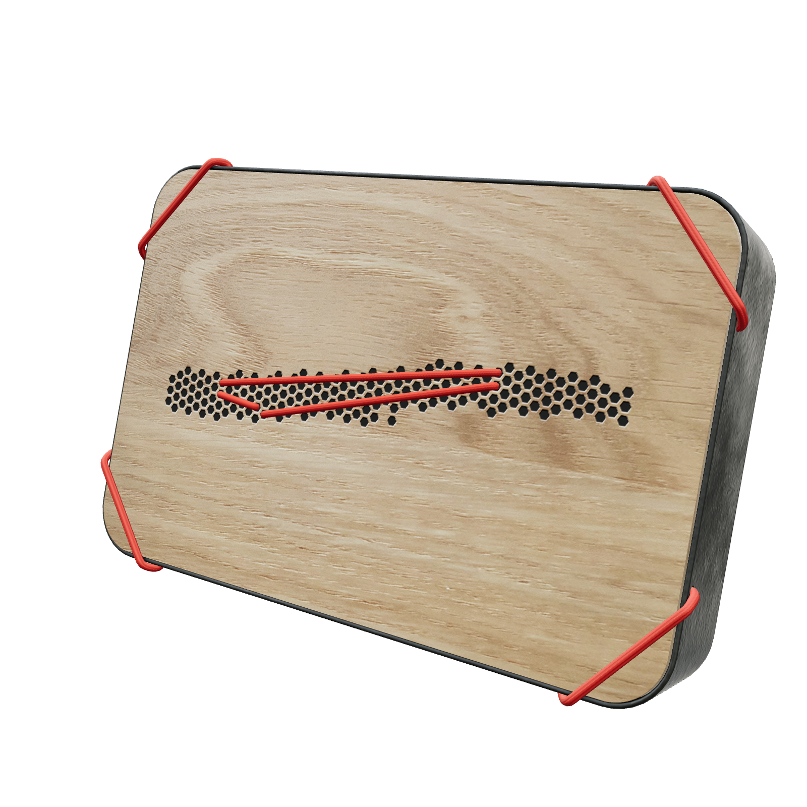 Questlog Holzbox mit dem Umriss von Juist