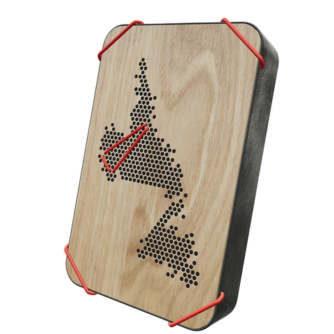 Erinnerungsbox für Reisen: Andenken, Souvenirs und Mitbringsel mit dem Neufundland-Questlog aufbewahren. Wandschmuck, Dekoration und das perfekte Geschenk für Reiseliebhaber.
