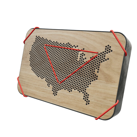 Erinnerungsbox für Reisen: Andenken, Souvenirs und Mitbringsel mit dem USA mit Hawaii-Questlog aufbewahren. Wandschmuck, Dekoration und das perfekte Geschenk für Reiseliebhaber.